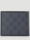 GG Supreme Interlocking G Halfwallet Black - GUCCI - BALAAN 4