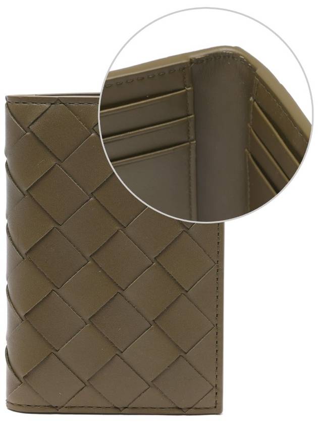 Intrecciato Flap Card Case Mud - BOTTEGA VENETA - BALAAN 3