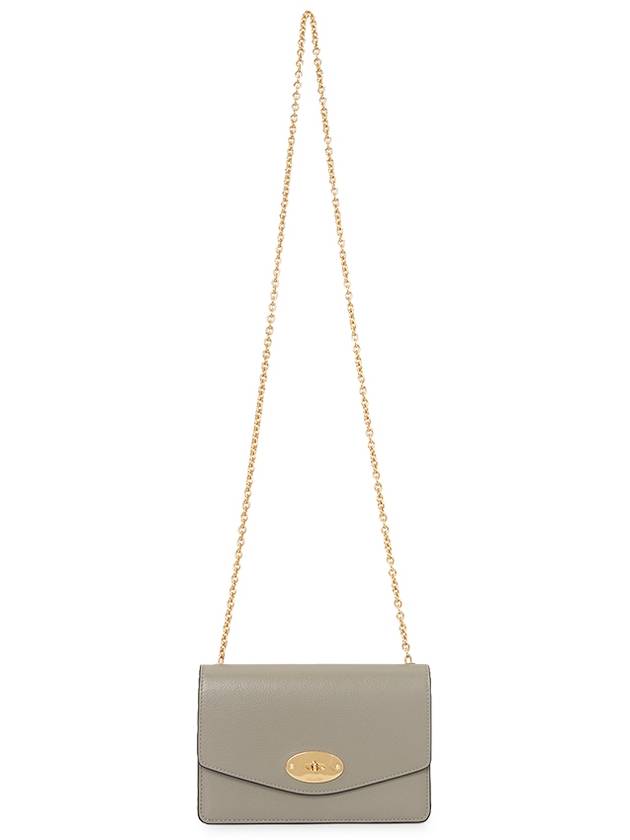 Darley Small Classic Chain Shoulder Bag Grey - MULBERRY - BALAAN 8