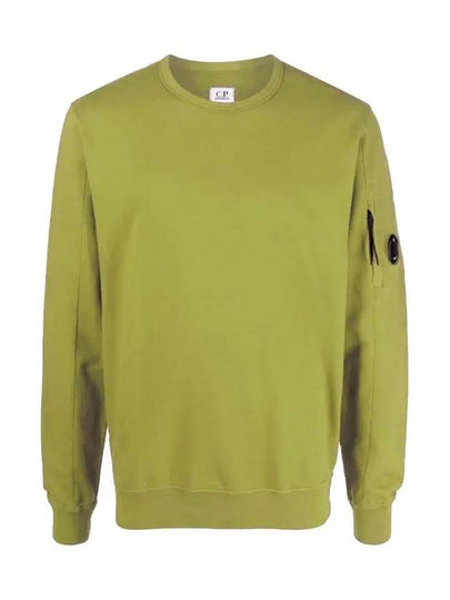 Men's Light Fleece Lens Wappen Sweatshirt Green Moss - CP COMPANY - BALAAN 2