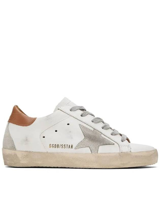 Brown Tab Superstar Classic Low Top Sneakers White - GOLDEN GOOSE - BALAAN 2