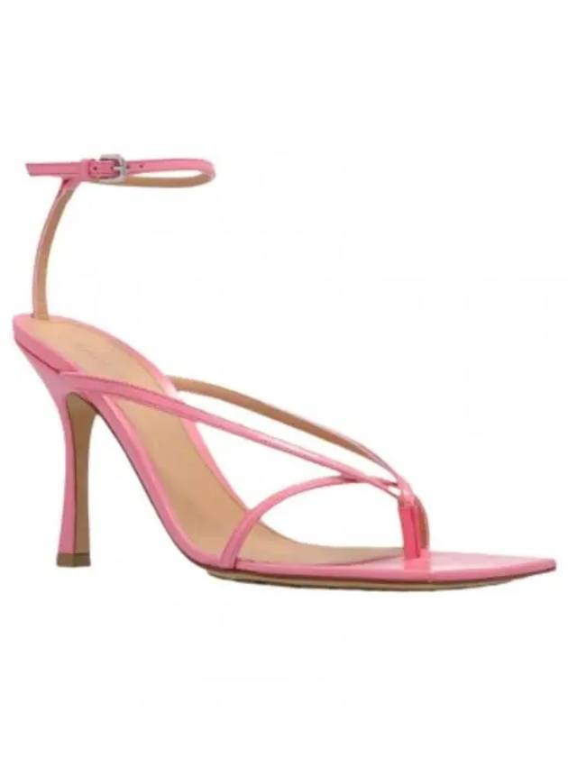 Stretch Leather Sandal Heels Pink - BOTTEGA VENETA - BALAAN 2