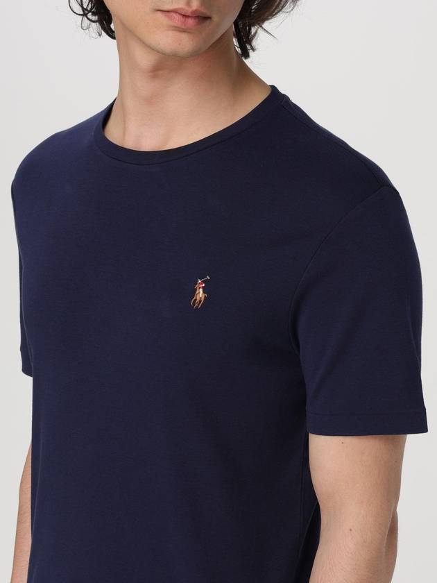 Embroidered Logo Pony Short Sleeve T-Shirt Navy - POLO RALPH LAUREN - BALAAN 4