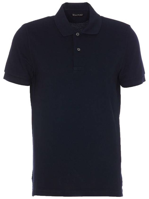 Men's Classic Tennis Short Sleeve Polo Shirt Ink - TOM FORD - BALAAN 2