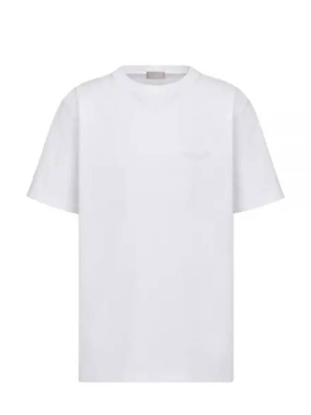 Couture Embroidered Logo Short Sleeve T-Shirt White - DIOR - BALAAN 2