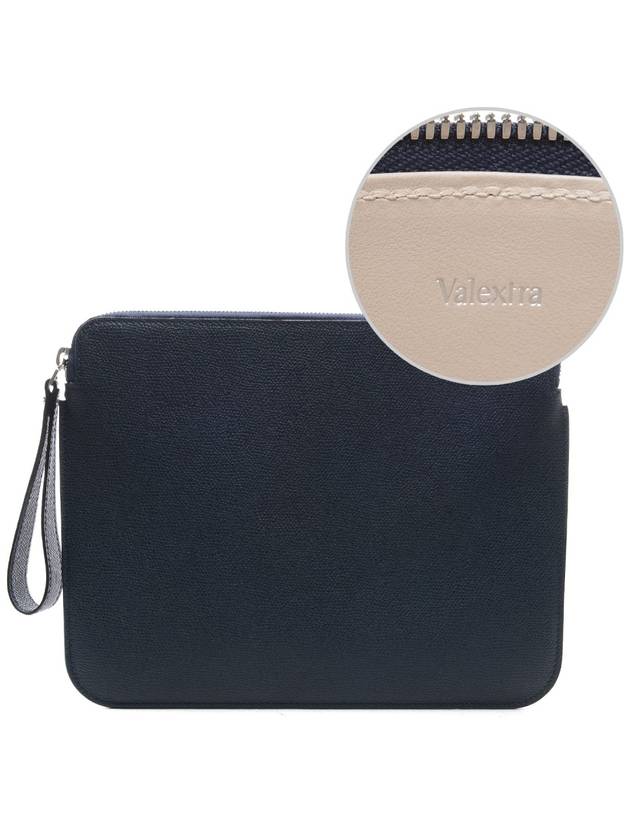 Unisex ZIP iPad Pouch Bag V4D48_028000_U_RD_17F - VALEXTRA - BALAAN 1