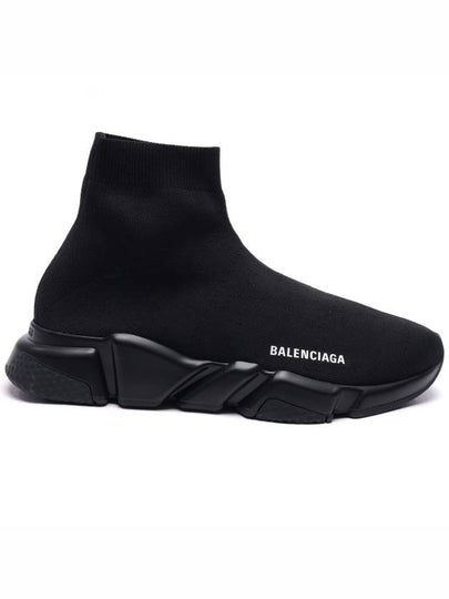 Men's Speed Recycle Knit High-Top Sneakers Black - BALENCIAGA - BALAAN 2