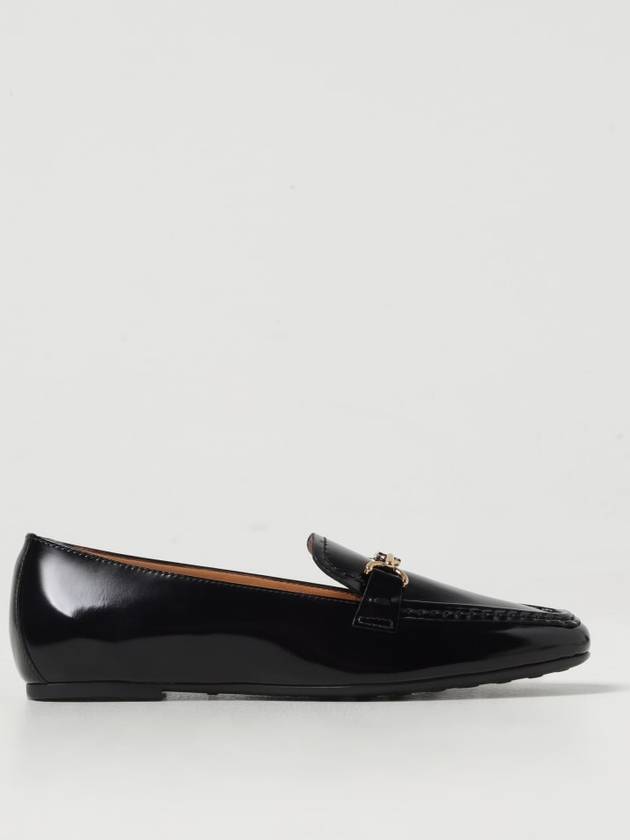 T Logo Horsebit Leather Loafers Black - TOD'S - BALAAN 2