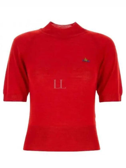 Women's Wool Silk Knit Top Red - VIVIENNE WESTWOOD - BALAAN 2