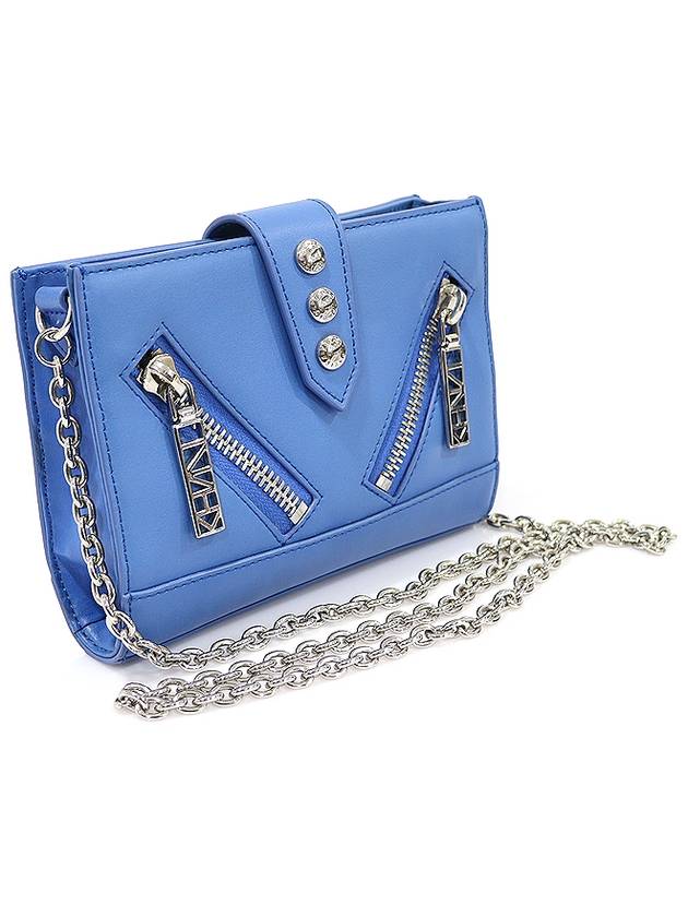 2SA109 Blue Calfskin Kalifornia California WOC Chain Wallet Cross Bag - KENZO - BALAAN 3