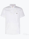 Men's Logo Classic Short Sleeve Shirt White - VIVIENNE WESTWOOD - BALAAN 2