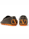 V Logo Signature Driving Shoes Brown - VALENTINO - BALAAN 7