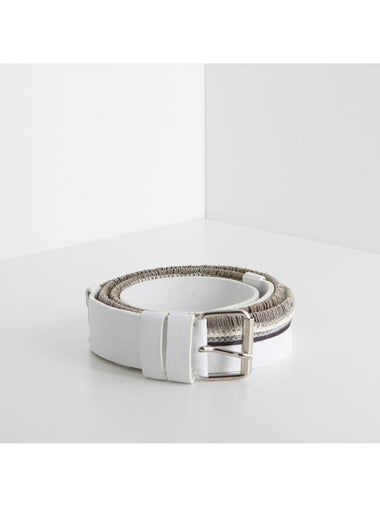 Silver steel mini chain belt white 912C519 100 - BALMAIN - BALAAN 1