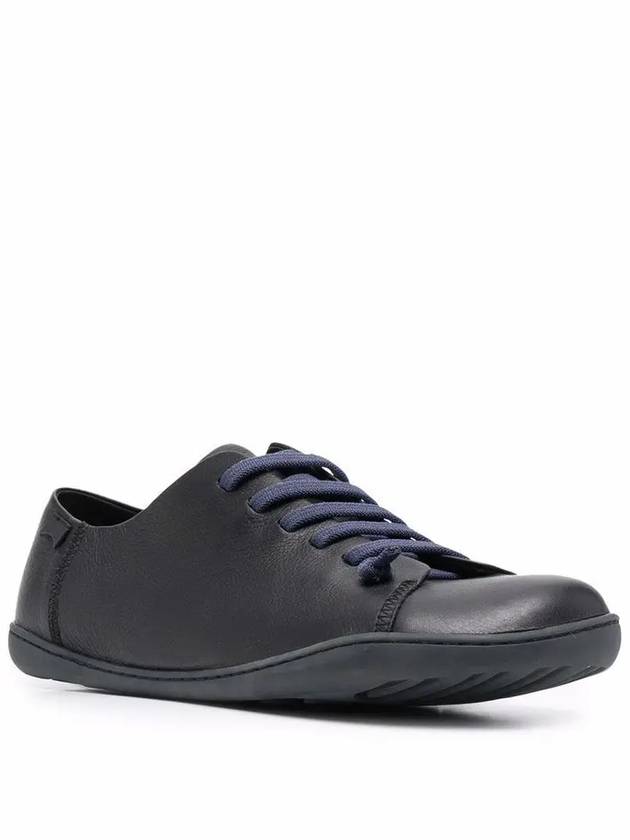 Peu Leather Low Top Sneakers Black - CAMPER - BALAAN 3