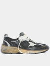 Dad-Star Mesh Nappa Leather Low Top Sneakers Black Ice Grey - GOLDEN GOOSE - BALAAN 3