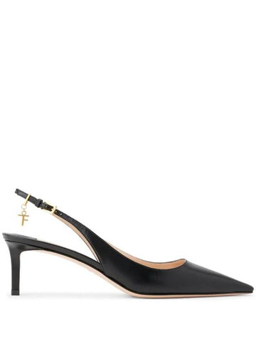 Logo Charm Slingback Pumps W3393LKD002X - TOM FORD - BALAAN 1