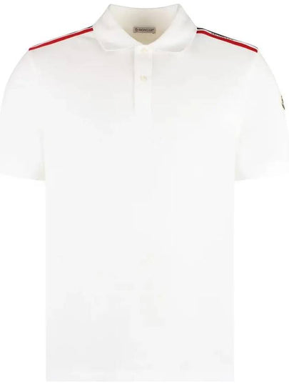 24SS Logo Polo TShirt White 8A000 20 89A16 002 - MONCLER - BALAAN 2