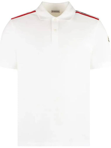 24SS Logo Polo TShirt White 8A000 20 89A16 002 - MONCLER - BALAAN 1