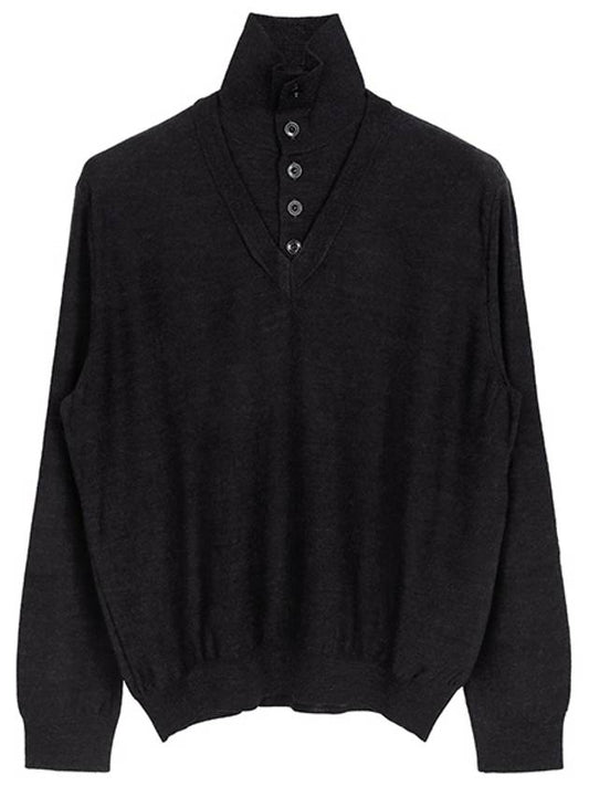 Wool Turtleneck Antracite - LEMAIRE - BALAAN 2