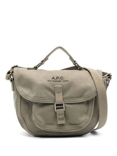 Logo Print Fold Over Cross Bag Khaki - A.P.C. - BALAAN 2