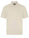 Men's Embroidered Logo Sports Polo Shirt Beige - BARBOUR - BALAAN 2