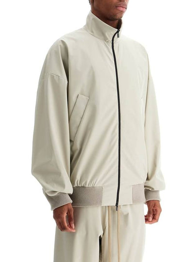 beige nylon and polyester jacket with high collar and zip - FEAR OF GOD - BALAAN 2