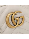 GG Marmont Leather Small Top Handle Shoulder Bag Light Grey - GUCCI - BALAAN 6