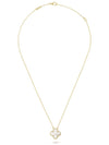 Vintage Alhambra Pendant Necklace Gold White - VANCLEEFARPELS - BALAAN 4