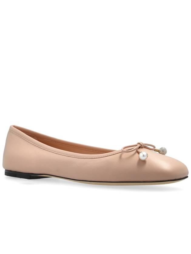 Jimmy Choo Leather Ballet Flats ‘Elme’, Women's, Pink - JIMMY CHOO - BALAAN 4