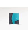 Monogram Pocket Organizer Card Wallet Grey Turquoise - LOUIS VUITTON - BALAAN 3