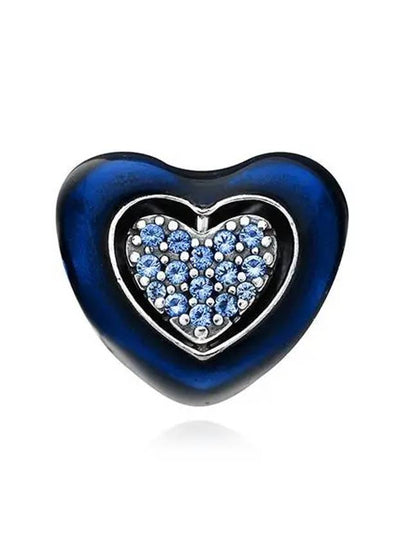 Spinnable Heart Bracelet Charm Blue - PANDORA - BALAAN 2