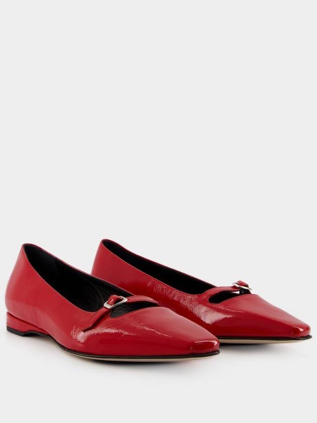 Emilie Ballerinas - Carel - Leather - Red - CAREL - BALAAN 2