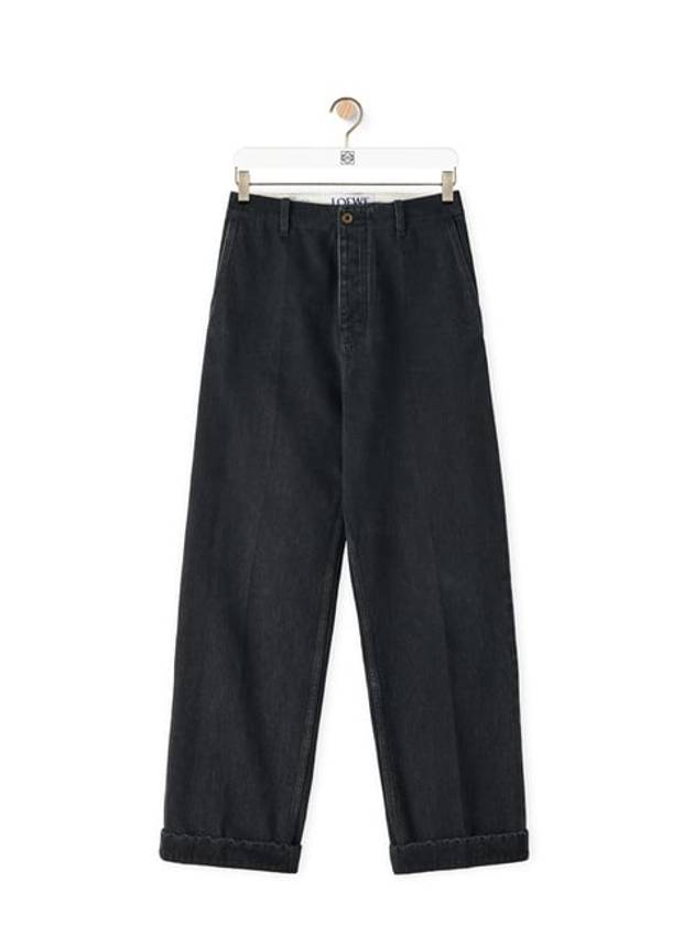 Cotton Baggy Jeans Black - LOEWE - BALAAN 2