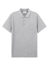 Men's Monogram Logo Polo Shirt Grey - BURBERRY - BALAAN 2