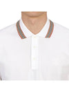 Cotton Polo Shirt White - BURBERRY - BALAAN 6