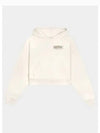 Women's SRWC Logo Cropped Hoodie Beige - SPORTY & RICH - BALAAN 2