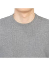 Men's Milan Stitch Armband Crew Neck Knit Top Light Grey - THOM BROWNE - BALAAN 7