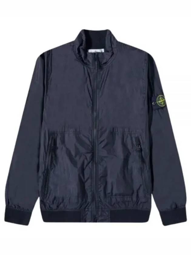 Garment Dyed Crinkle Reps Nylon Zip-up Jacket Navy - STONE ISLAND - BALAAN 2