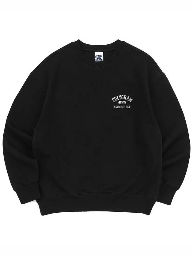 Vint Retro Service Sweatshirt Black - POLYGRAM - BALAAN 5