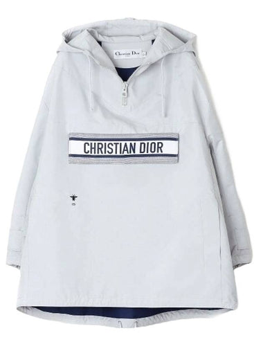 Back Print Hoodie Jacket Grey - DIOR - BALAAN 1