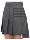 diagonal mini pleated skirt - THOM BROWNE - BALAAN 8