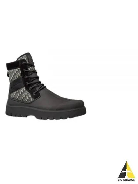 Oblique Garden Lace-Up Walker Boots Beige Black - DIOR - BALAAN 2