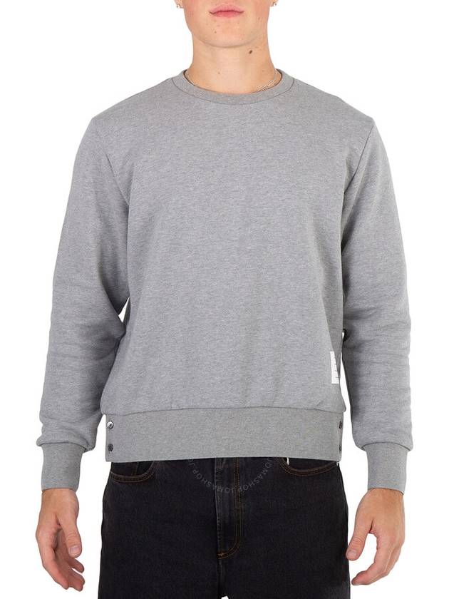 Center Back Stripe Crewneck Sweatshirt Light Grey - THOM BROWNE - BALAAN 2