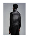 Women's High Neck Wool Padded Cardigan Black - MONCLER - BALAAN 3