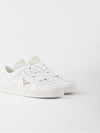 Downtown Leather Low Top Sneakers White - PRADA - BALAAN 2