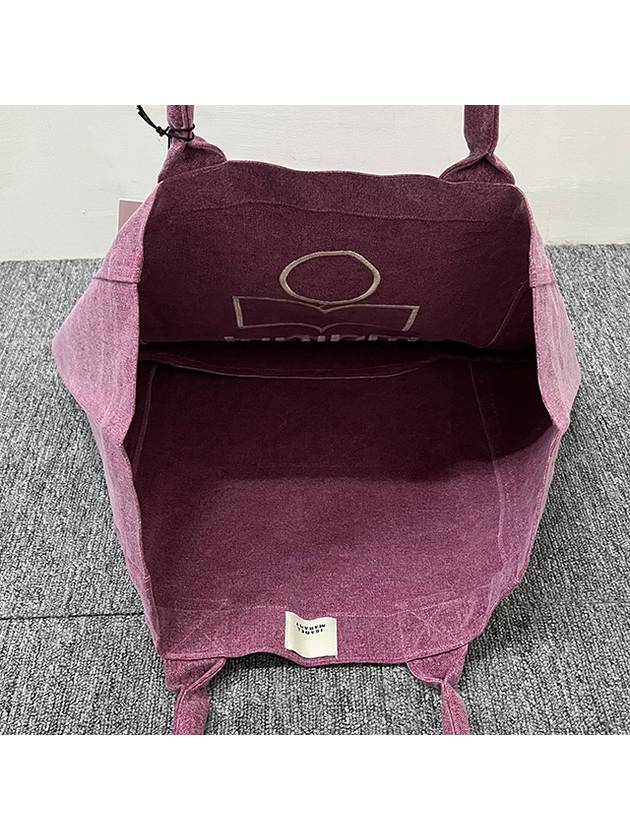 Yenky Logo Washed Cotton Tote Bag Pink - ISABEL MARANT - BALAAN 7