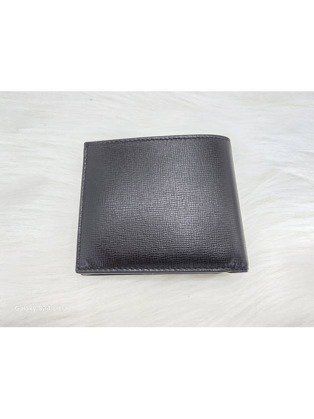 Men's Big Intrecciato Half Wallet Black - BOTTEGA VENETA - BALAAN 5