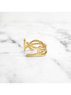 YSL Opyum Twisted Ring Gold - SAINT LAURENT - BALAAN 4