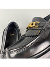 Triomphe Chain Polished Bull Margaret Loafers Black - CELINE - BALAAN 9