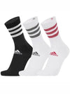 Glam 3 Stripes Cushioned Crew Socks 3 Pack Set - ADIDAS - BALAAN 2